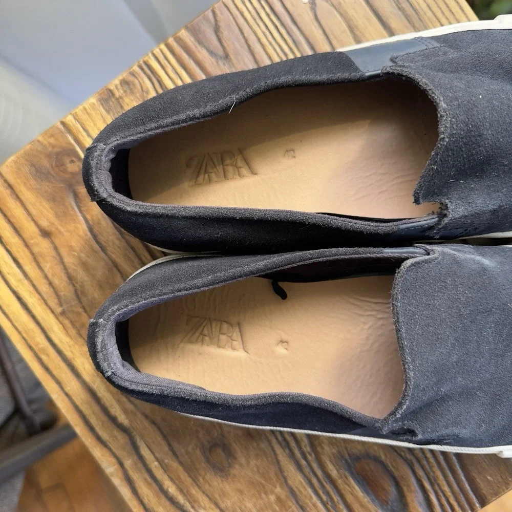 Zara Men's Low Top Slip‎ On Loafer Sneakers Size 42 Summer Boat Wedding